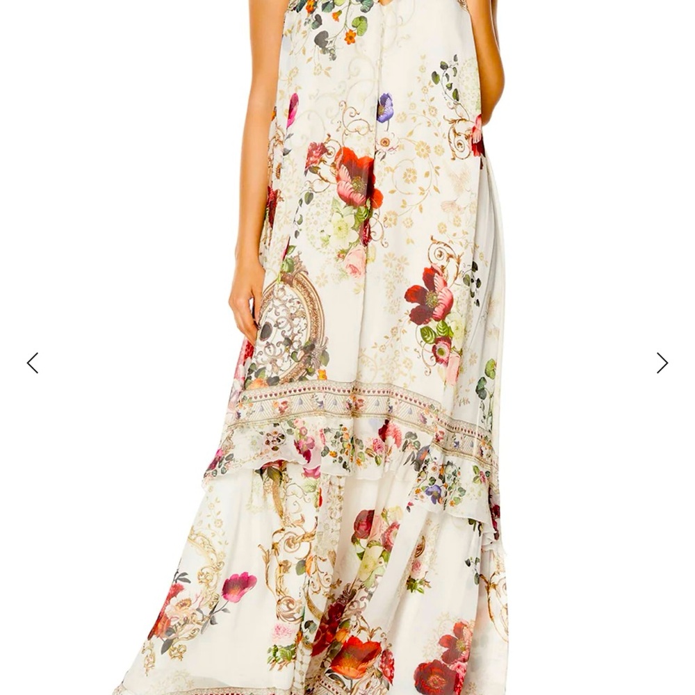Camilla Keyhole Neck Long Dress in Fairy Godmother sz XS